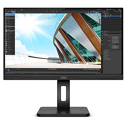 AOC U27P2CA - LED monitor - 27" - 3840 x 2160 4K @ 60 Hz - IPS - 350 cd/m² - 4 ms - 2xHDMI, DisplayPort, USB-C