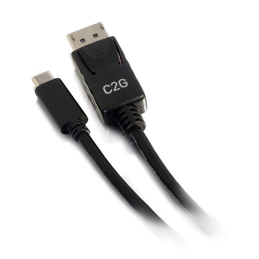 C2G 10ft USB C to DisplayPort Cable - 4K Video - M/M - Adapter cable - USB-C (M) to DisplayPort (M) - USB 3.1 / Thunderbolt 3 / DisplayPort - 3.05 m - 4K support, gold flashed contacts - black