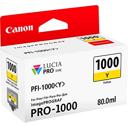 Canon PFI-1000 Y - 80 ml - yellow - original - ink tank - for imagePROGRAF PRO-1000