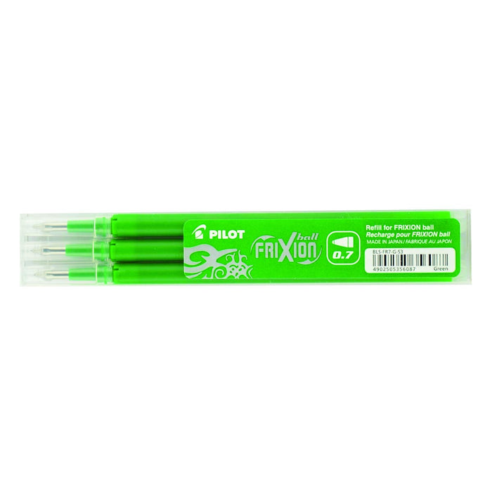 Best Value Pilot BLS-FR7-G-S3 Refills for Frixion Rollerball 0.7 mm (Pack of 3) - Green