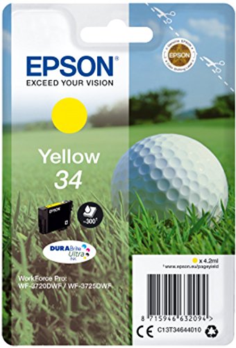 Epson 34 - 4.2 ml - yellow - original - ink cartridge - for WorkForce Pro WF-3720, WF-3720DWF, WF-3725DWF