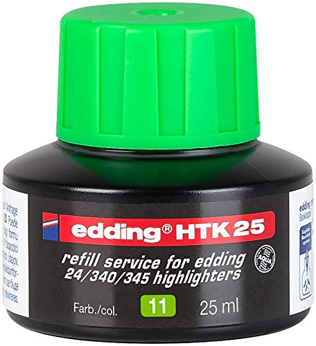 Best Value Edding HTK 25for edding Refill Ink Highlighter 25ml Light Green