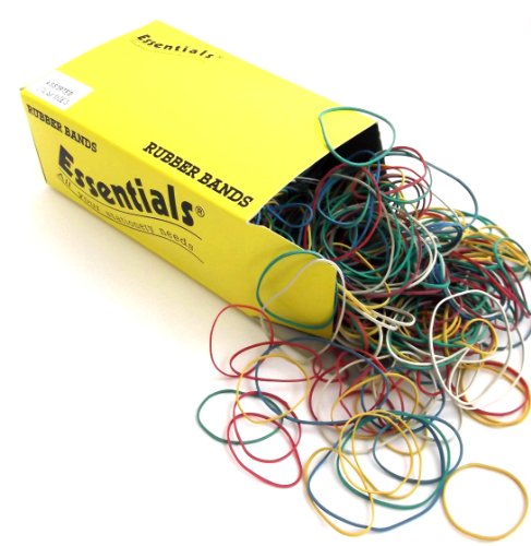 Best Value Whitecroft Essentials Rubber Bands - Assorted Sizes/Colours (Box of 454g)