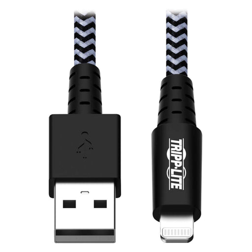 Tripp Lite Heavy Duty Lightning to USB Sync / Charge Cable Apple iPhone iPad 6ft 6' - Lightning cable - USB male to Lightning male - 1.8 m - black, white