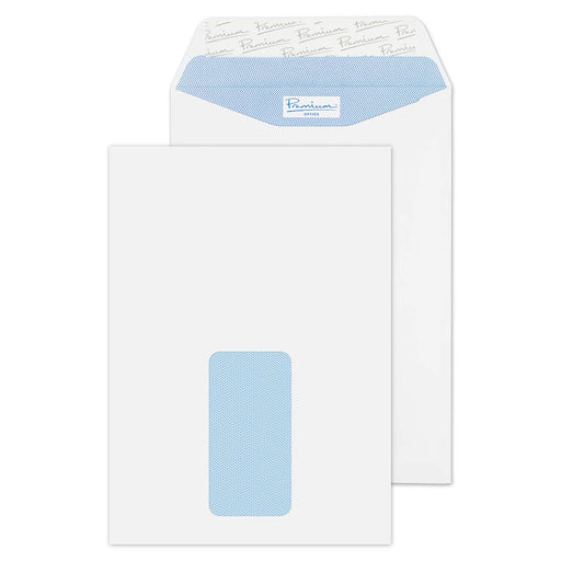 Best Value Blake Premium Office C5 229 x 162 mm 120 gsm Peel and Seal Window Pocket Envelopes (34116) Ultra White Wove - Pack of 500