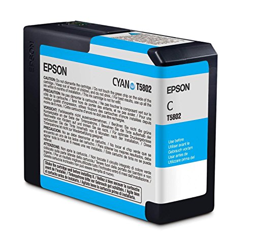 Best Value Epson Ink Cartridge 80 ml, Cyan- T580200, Genuine, Amazon Dash Replenishment Ready