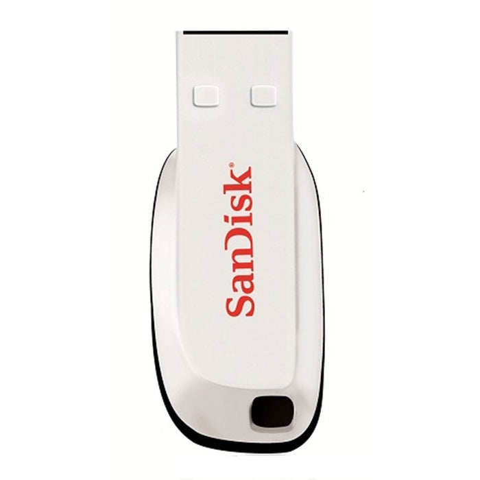 Best Value SanDisk SDCZ50C-016G-B35W 16 GB Cruzer Blade USB 2.0 Flash Drive - White ( Standard Packaging )