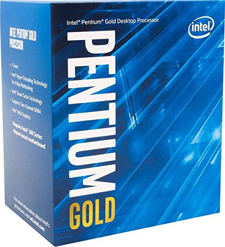 Intel Pentium Gold G6400 - 4 GHz - 2 cores - 4 threads - 4 MB cache - LGA1200 Socket - Box