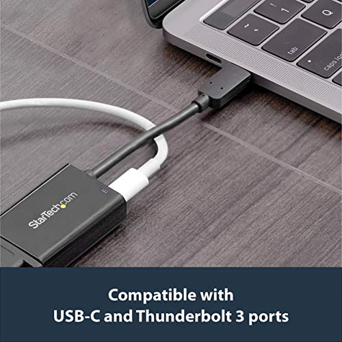 StarTech.com USB-C to VGA Adapter - with Power Delivery (USB PD) - USB C Adapter - USB Type C to VGA Projector Adapter (CDP2VGAUCP)