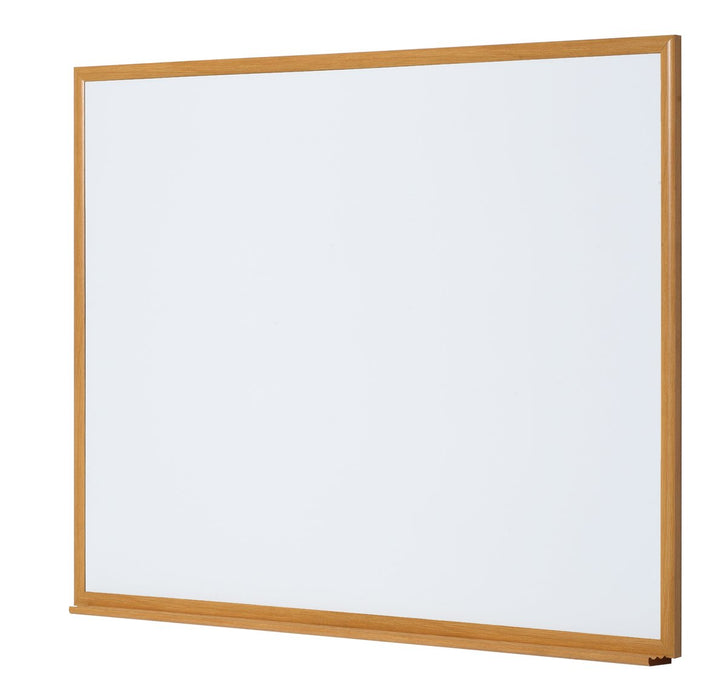 Best Value Bi-Office Earth Executive - Whiteboard, Dry Wipe Non Magnetic Board with Oak Effect Frame, 180 x 120 cm