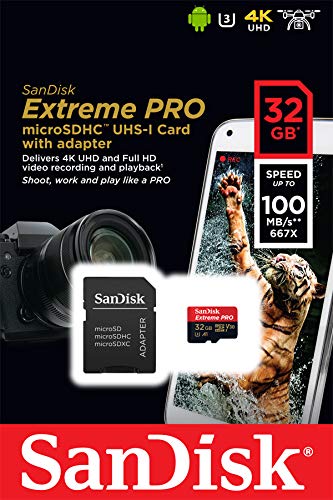 Extreme Pro microSDHC 32GB+SD Adapter