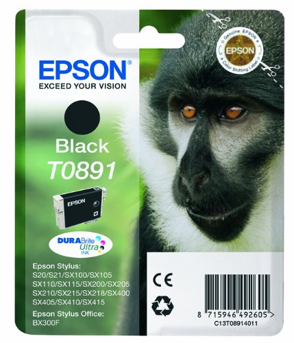 Best Value Epson T089 Stylus Ink Cartridge, Black, Genuine, Amazon Dash Replenishment Ready