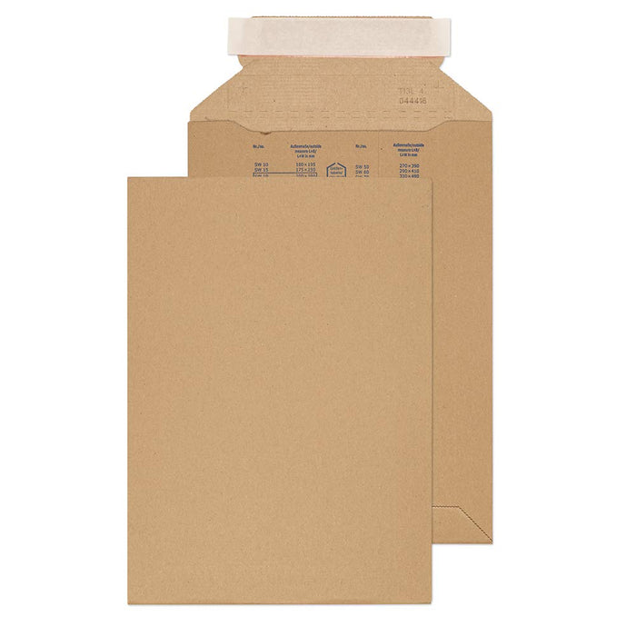 Best Value Blake Purely Packaging 280 x 200 mm Corrugated Envelopes Plastic Free Recycled Peel & Seal Tamper Evident (PCE19) Brown Kraft - Pack of 100