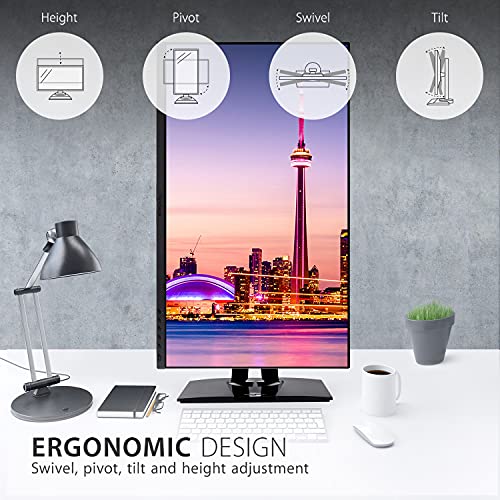 ViewSonic VP2756-4K - LED monitor - 27" - 3840 x 2160 4K UHD (2160p) @ 60 Hz - IPS - 350 cd/m² - 1000:1 - 5 ms - 2xHDMI, DisplayPort, USB-C - speakers