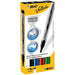 Best Value BIC Velleda Pocket Whiteboard Pens - Assorted Colours, Wallet of 4