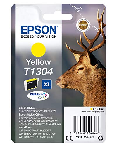 Epson T1304 - 10.1 ml - XL size - yellow - original - blister - ink cartridge - for Stylus Office BX630, BX635, BX935, WorkForce WF-3010, 3520, 3530, 3540, 7015, 7515, 7525