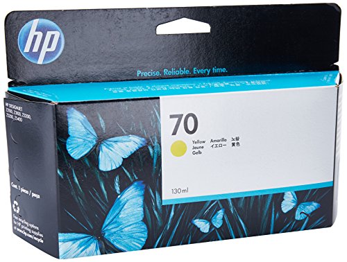 Best Value HP Original 70 Yellow Ink Cartridge (130 ml)