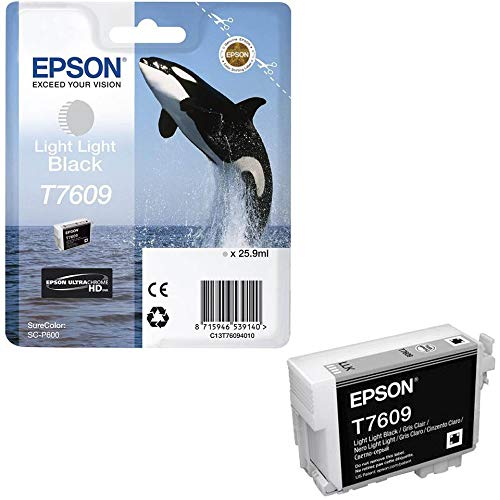 Epson T7609 - 26 ml - light light black - original - blister - ink cartridge - for SureColor P600, SC-P600