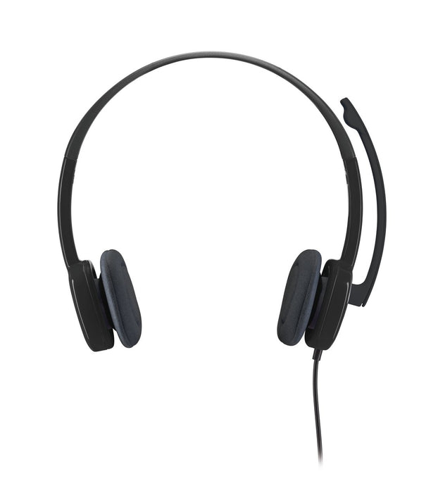 Best Value Logitech H151 Wired Headset, Stereo Headphones with Rotating Noise-Cancelling Microphone, 3.5 mm Audio Jack, In-Line Controls, PC/Mac/Laptop/Tablet/Smartphone - Black