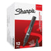 Best Value Sharpie W10 Permanent Markers, Chisel Tip, Black, Box of 12