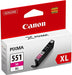 Canon CLI-551 MXL - 6445B001 - 1 x Magenta - High Yield - Ink tank - For PIXMA iP8750,iX6850,MG5550,MG5650,MG5655,MG6450,MG6650,MG7150,MG7550,MX725,MX925