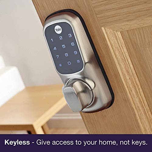 Yale Keyless Connected - Door lock - electronic, key-card - smart lock - touch keypad - RFID - satin nickel