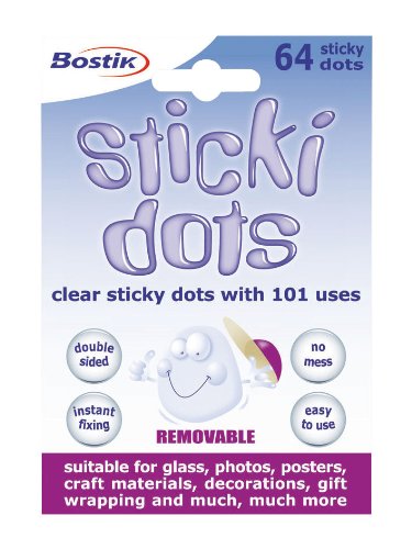 Best Value Bostik Glu Dots Removable Clear Sticky Dots