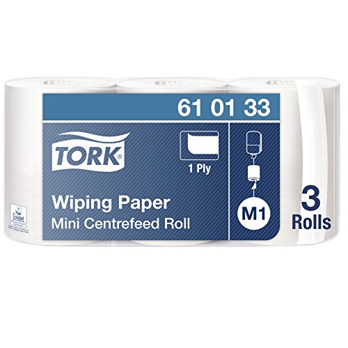 Best Value Tork Multipurpose Wiping Paper Towels Suitable for M1 Centrefeed System Small Dispensers, White, 14 cm