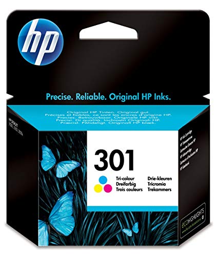 HP 301 - CH562EE - 1 x Yellow,1 x Cyan,1 x Magenta - Ink cartridge - For Deskjet 1000, 1010, 1050 J410, 1050A J410, 1051A J410, 1055 J410, 1056 J410, 1510, 1512, 1513, 2000, 2050 J510, 2050A J510, 2054A J510, 2510, 2514, 2540, 2542, 2544, 3000, 3050 J610, 3054A J611, 3055A J611, 3057A J611, 3059A J611, 3510, Envy 4502, 5530, Officejet 2620, 2622