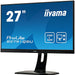 iiyama ProLite B2791QSU-B1 - LED monitor - 27" (27" viewable) - 2560 x 1440 1440p (Quad HD) @ 75 Hz - TN - 350 cd/m - 1000:1 - 1 ms - HDMI, DVI, DisplayPort - speakers - black