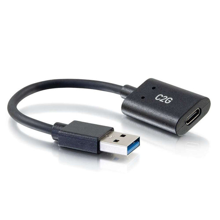 C2G USB C to USB Adapter - SuperSpeed USB Adapter - 5Gbps - F/M - USB adapter - 24 pin USB-C (F) reversible to USB Type A (M) - USB 3.0 - 15.2 cm - molded - black