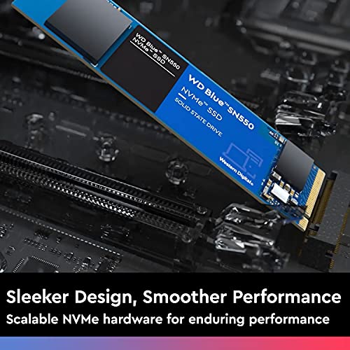 WD Blue SN550 NVMe SSD WDS100T2B0C - Solid state drive - 1 TB - internal - M.2 2280 - PCI Express 3.0 x4 (NVMe)