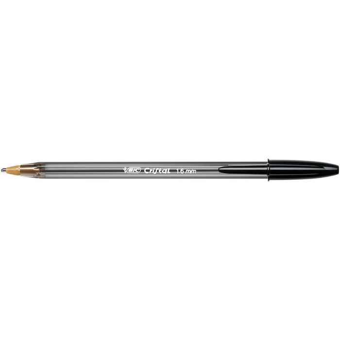 Best Value BIC Cristal Large Ball Pens Wide Point (1.6 mm) - Black, Box of 50