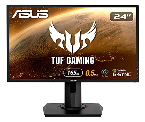 ASUS VG248QG - LED monitor - 24" - 1920 x 1080 Full HD (1080p) @ 165 Hz - TN - 350 cd/m - 1 ms - HDMI, DVI-D, DisplayPort - speakers - black