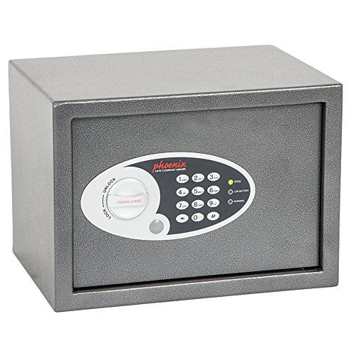 Best Value Phoenix Vela Home Office Security Safe with Electronic Lock (Small),Grey