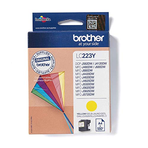 Brother LC223YBP - Yellow - original - blister - ink cartridge - for Brother DCP-J4120, J562, MFC-J4420, J4620, J4625, J480, J5320, J5625, J5720, J680, J880