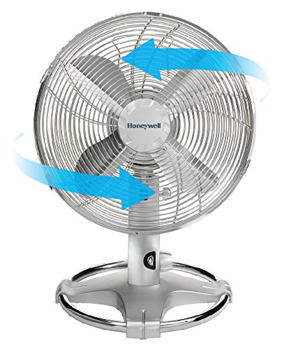 Best Value Honeywell HT-216E Oscillating Table Fan - 12 inch, Chrome