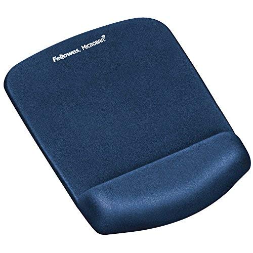 Best Value Fellowes PlushTouch Keyboard Wrist Rest Featuring Microban Antimicrobial Protection, Blue