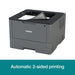 Best Value Brother HL-L5000D A4 Mono Laser Printer, PC Connected, Print and Duplex 2 Sided Printing