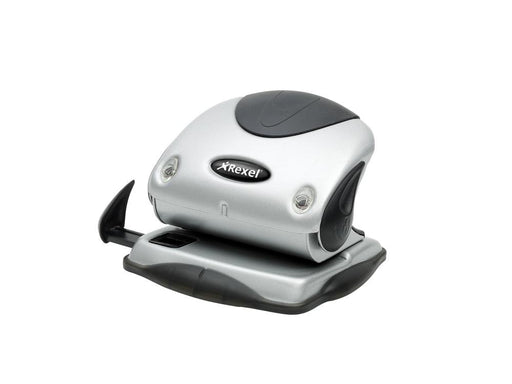 Best Value Rexel Precision P215 2 Hole Punch Black/Silver 15 Sheet Capacity and Non-Slip Feet