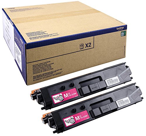 Brother TN329M - 2-pack - magenta - original - toner cartridge - for Brother DCP-L8450CDW, HL-L8350CDW, HL-L8350CDWT, MFC-L8850CDW