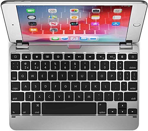 Brydge 7.9 Inches QWERTY Spanish Bluetooth Wireless Keyboard for Apple iPad Mini 4th 5th Generation 3 Level Backlit Keys 180 Degree Viewing Angle Spac