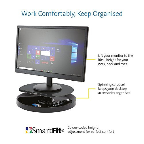 Kensington SmartFit Spin2 - Stand - for Monitor - black