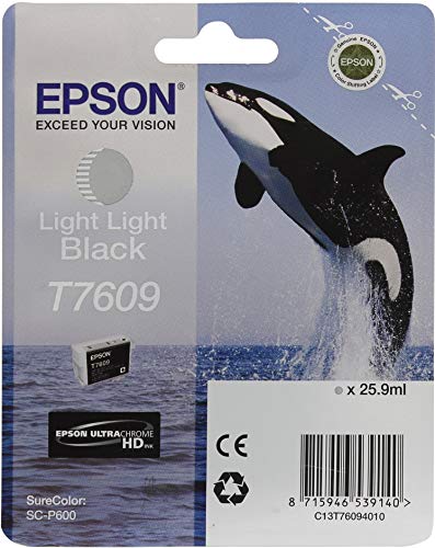 Epson T7609 - 26 ml - light light black - original - blister - ink cartridge - for SureColor P600, SC-P600