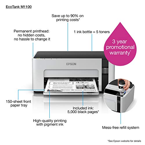 ETM1100 - Printer - monochrome - ink-jet - A4/Legal - 1440 x 720 dpi - up to 32 ppm - capacity: 150 sheets - USB 2.0