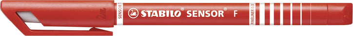 Best Value Fineliner - STABILO SENSOR F Box of 10 Red