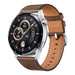 Huawei Watch GT3 46mm AMOLED Stainless Steel GPS 4GB ROM Bluetooth 5.2 Harmony OS Brown Leather