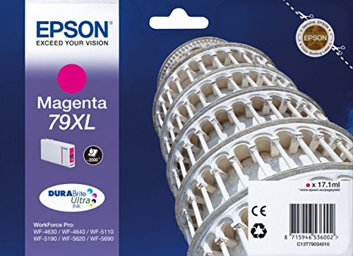 Epson 79XL - 17.1 ml - XL - magenta - original - ink cartridge - for WorkForce Pro WF-4630DWF, WF-4640DTWF, WF-5110DW, WF-5190DW, WF-5620DWF, WF-5690DWF