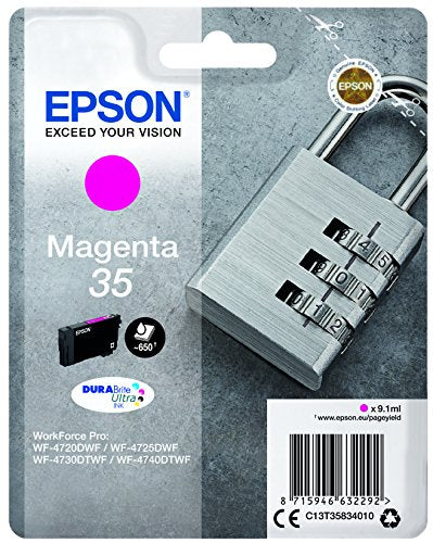 Epson 35 - 9.1 ml - magenta - original - blister - ink cartridge - for WorkForce Pro WF-4720, WF-4720DWF, WF-4725DWF, WF-4730, WF-4730DTWF, WF-4740, WF-4740DTWF