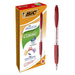 Best Value BIC Atlantis Clic Ball Pen 1.0mm Box of 12 - Red